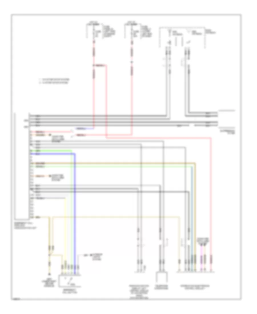 Emergency Call Wiring Diagram for Volkswagen Tiguan R Line 2014