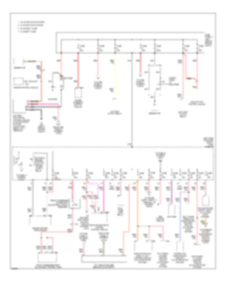 Power Distribution Wiring Diagram 1 of 6 for Volkswagen Tiguan R Line 2014