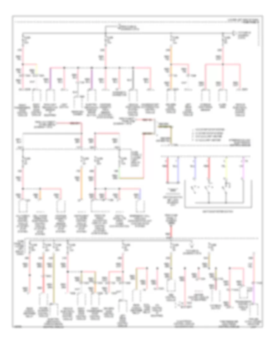 Power Distribution Wiring Diagram (3 of 6) for Volkswagen Tiguan R-Line 2014