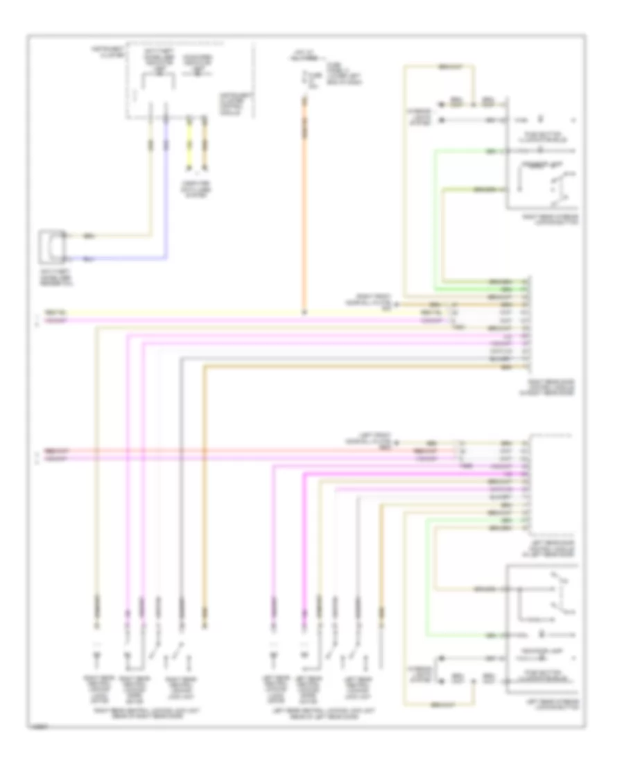 Power Door Locks Wiring Diagram (3 of 3) for Volkswagen Tiguan R-Line 2014