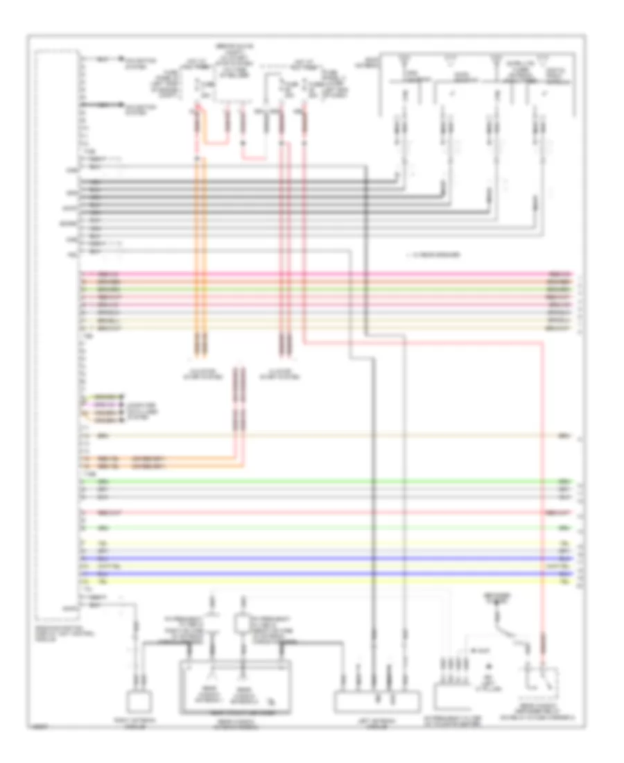 Radio Wiring Diagram, with Navigation without Amplifier (1 of 2) for Volkswagen Tiguan R-Line 2014