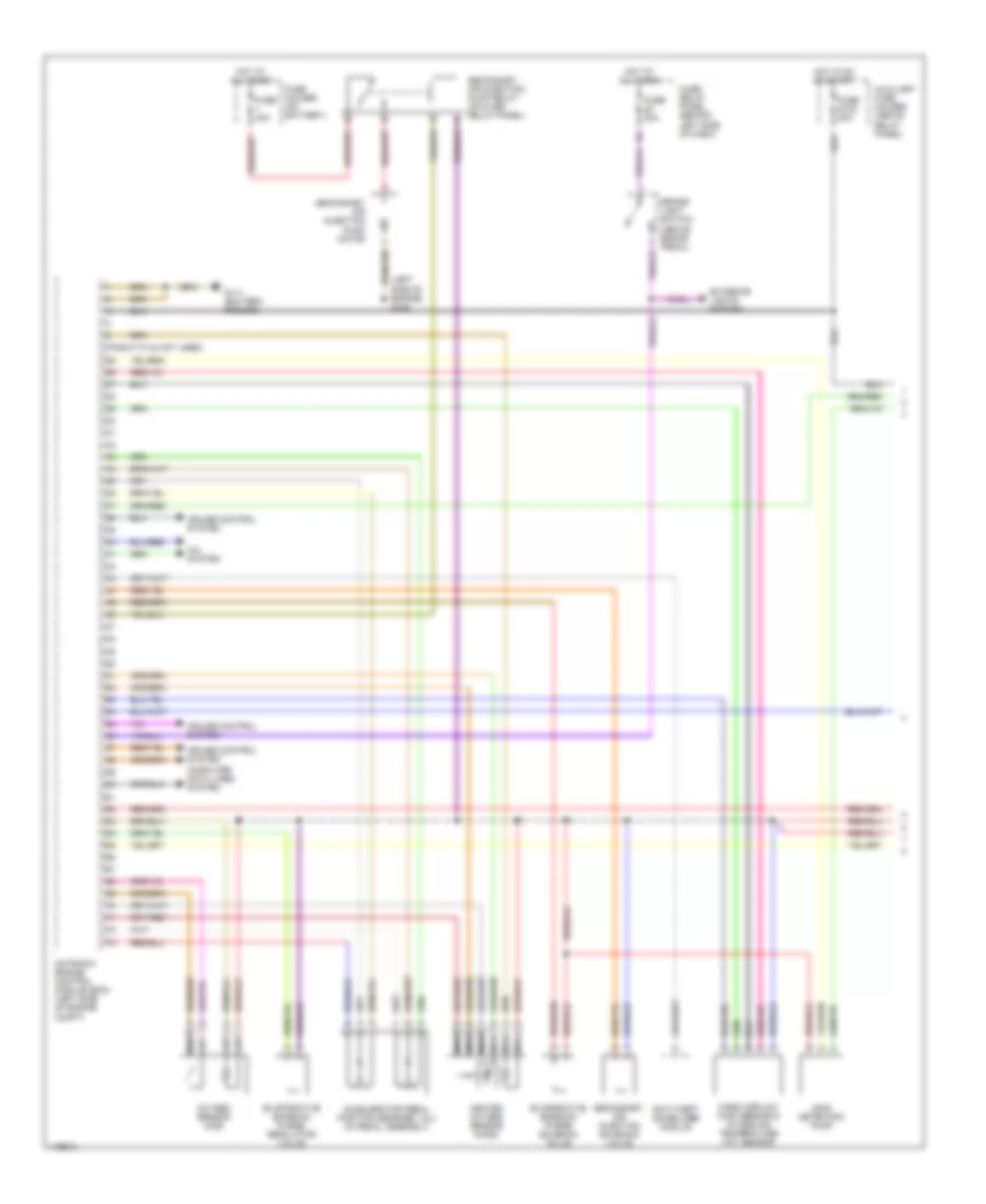 2 8L Engine Performance Wiring Diagrams 1 of 3 for Volkswagen EuroVan GLS 2001