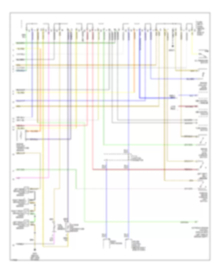 Instrument Cluster Wiring Diagram 2 of 2 for Volkswagen EuroVan GLS 2001