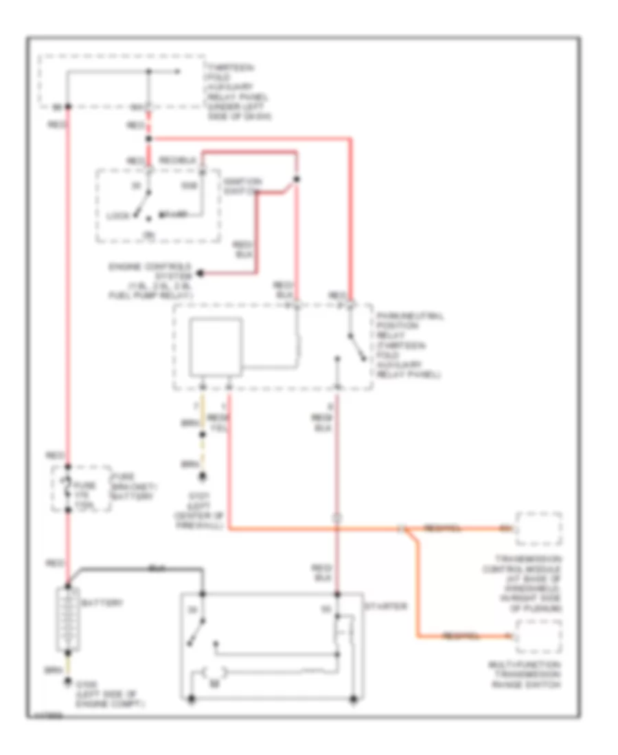Starting Wiring Diagram A T for Volkswagen Golf GL 2001