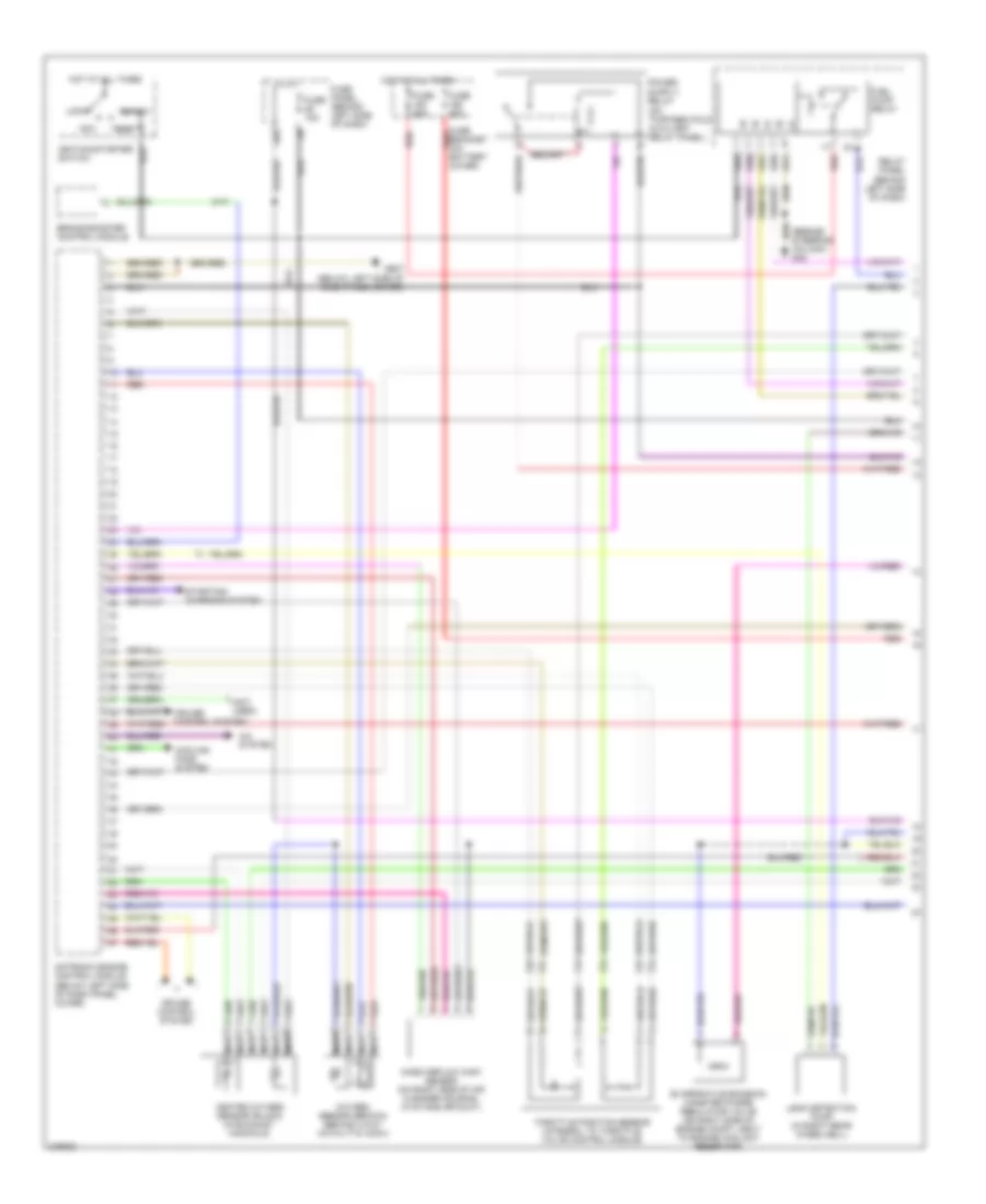 2 0L Engine Performance Wiring Diagram Except Convertible 1 of 3 for Volkswagen New Beetle GL 2005