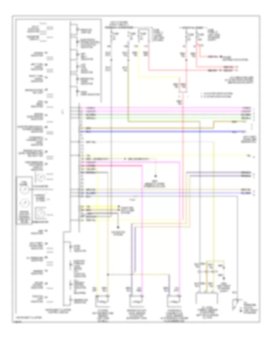 Instrument Cluster Wiring Diagram 1 of 2 for Volkswagen Tiguan S 2014