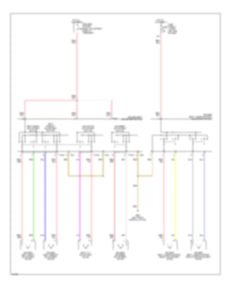 Power Seats Wiring Diagram for Volkswagen Tiguan SE 4Motion 2009