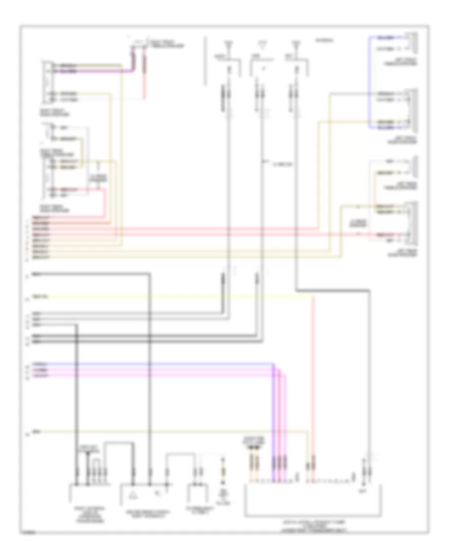 Radio Wiring Diagram RCD 500 510  without Amplifier 2 of 2 for Volkswagen Tiguan SE 4Motion 2009