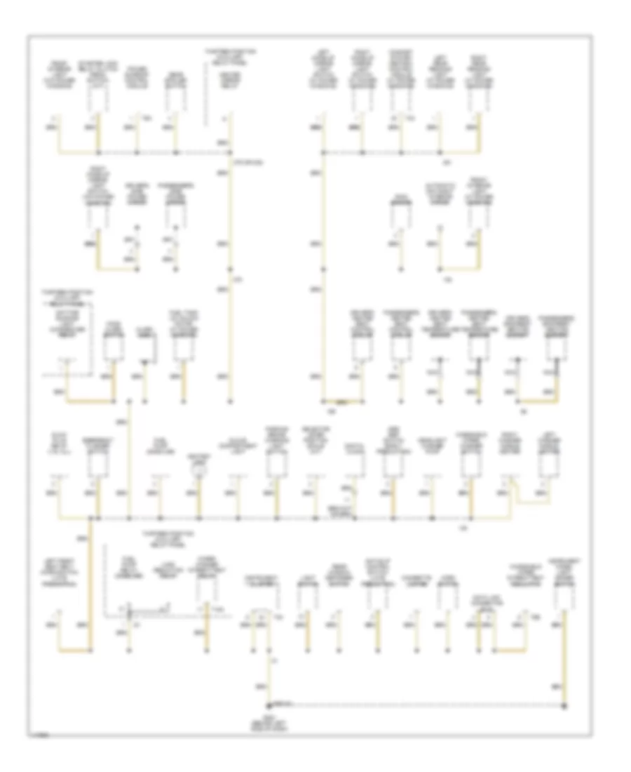 Ground Distribution Wiring Diagram (2 of 4) for Volkswagen New Beetle GL 2001