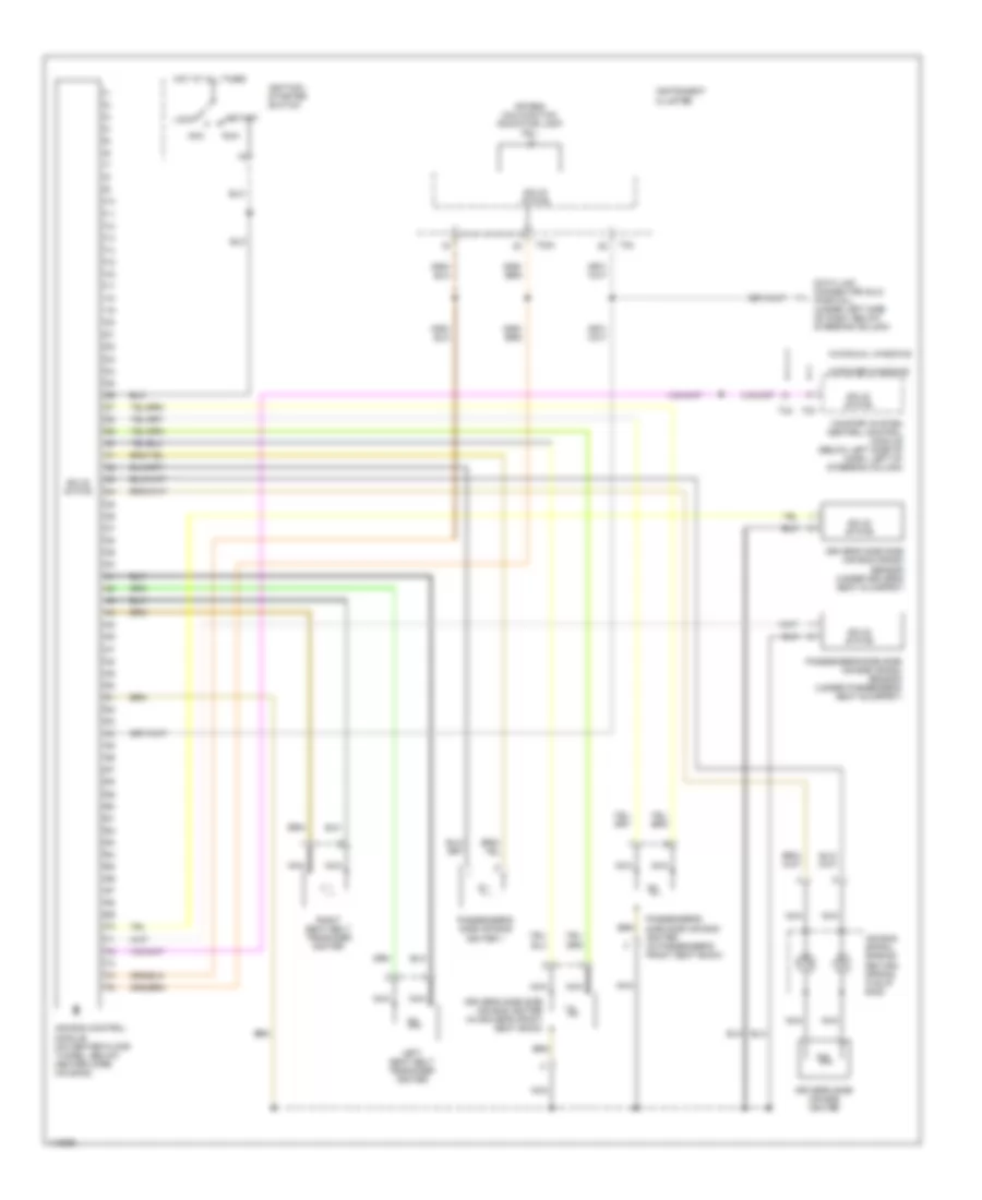 Supplemental Restraint Wiring Diagram Early Production for Volkswagen New Beetle GL 2001
