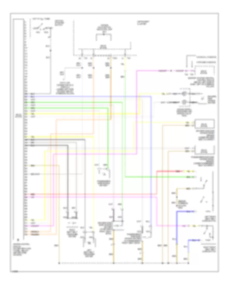 Supplemental Restraint Wiring Diagram, Late Production for Volkswagen New Beetle GL 2001