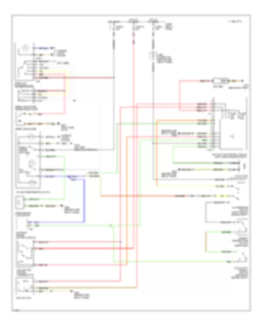 A C Wiring Diagram for Volkswagen Cabrio 1996