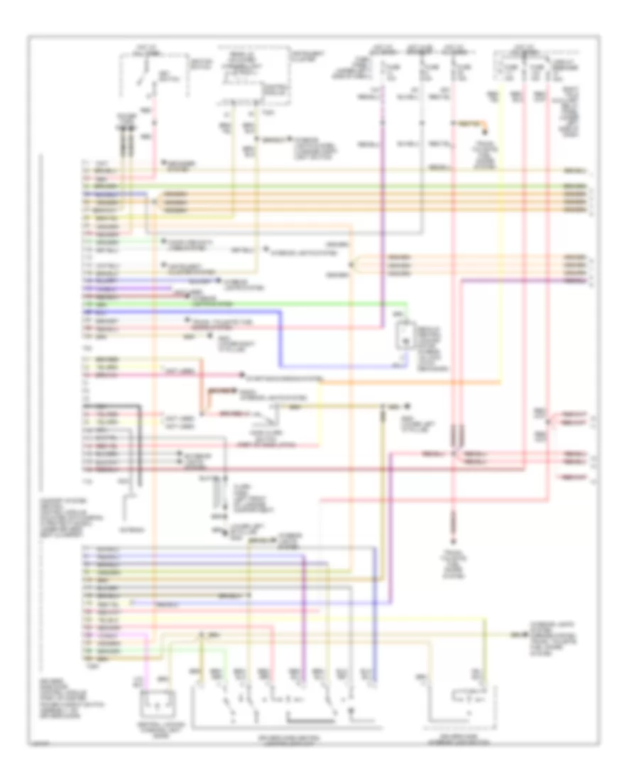 Anti theft Wiring Diagram Early Production 1 of 2 for Volkswagen Passat GLS 2001