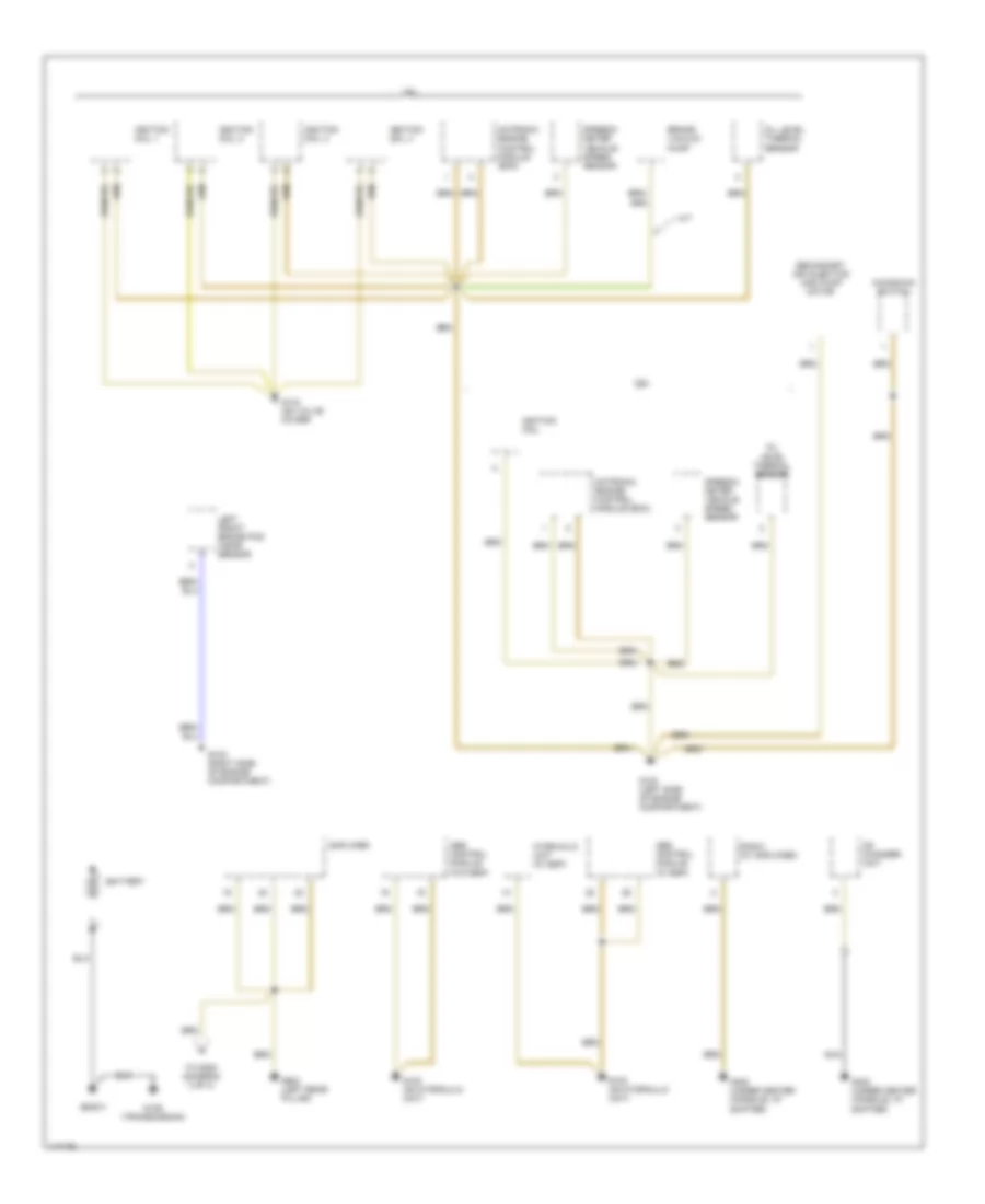 Ground Distribution Wiring Diagram Early Production 1 of 3 for Volkswagen Passat GLS 2001