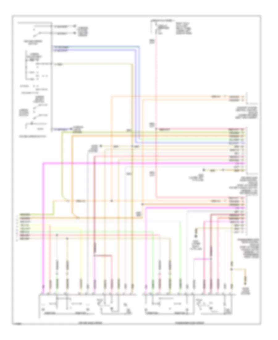 Memory System Wiring Diagrams (2 of 2) for Volkswagen Passat GLS 2001