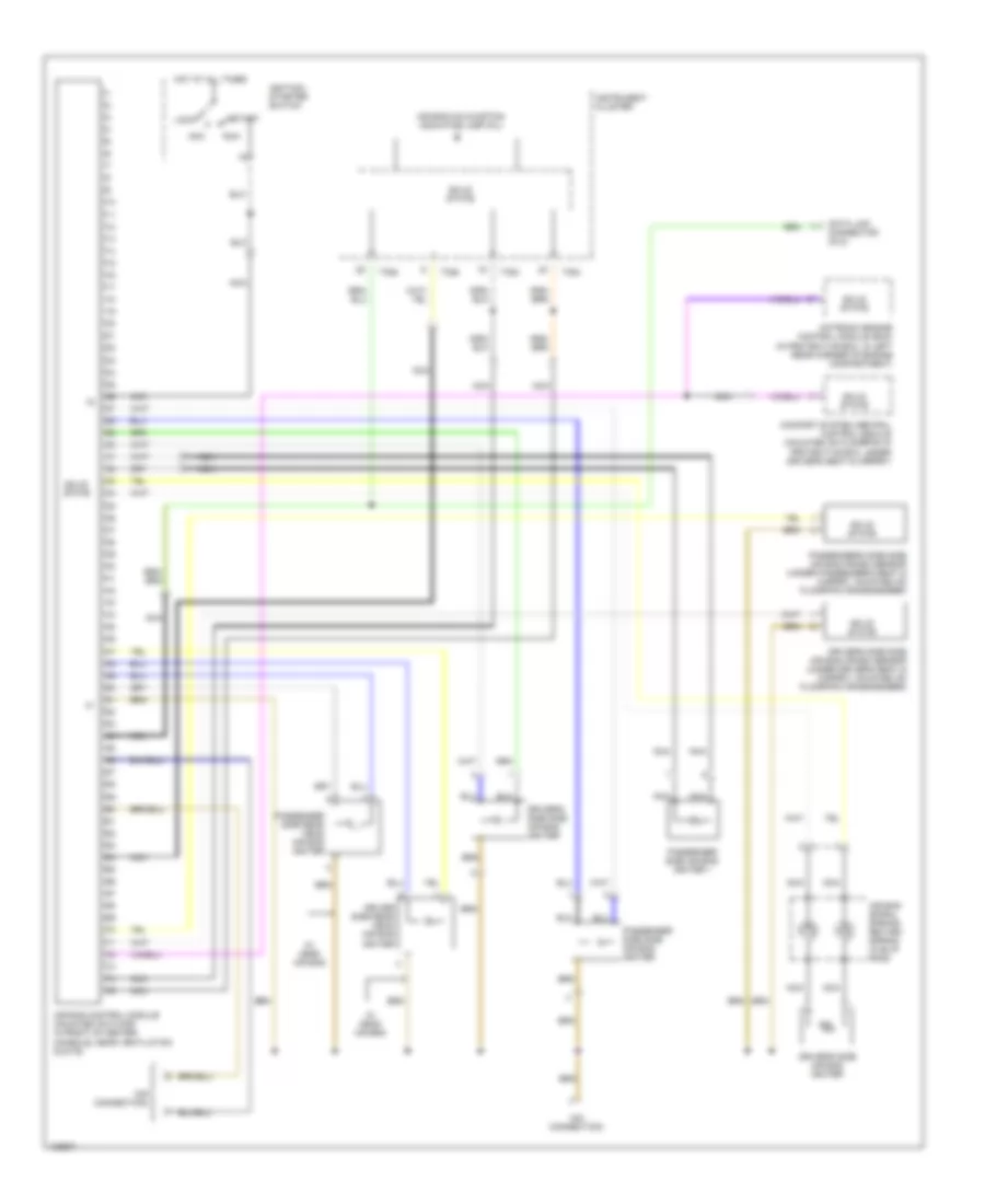 Supplemental Restraint Wiring Diagram Early Production for Volkswagen Passat GLS 2001