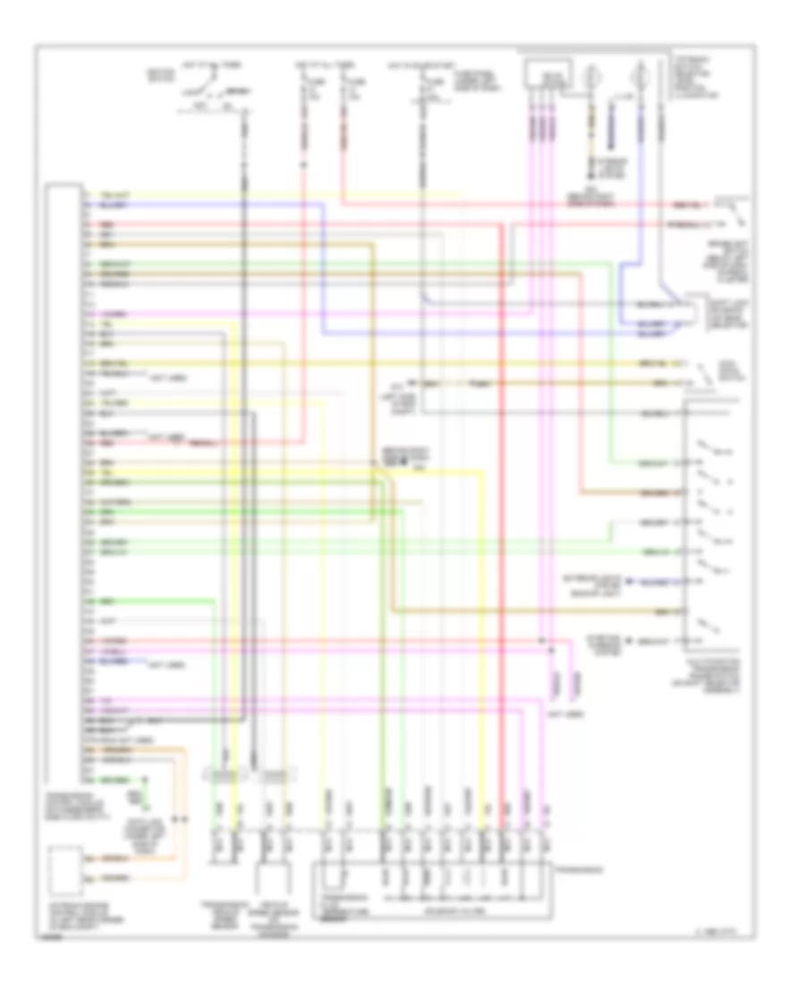 1 8L A T Wiring Diagram Early Production for Volkswagen Passat GLS 2001