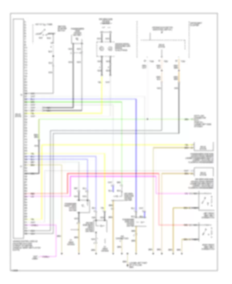 Supplemental Restraint Wiring Diagram Late Production for Volkswagen Passat GLX 2001