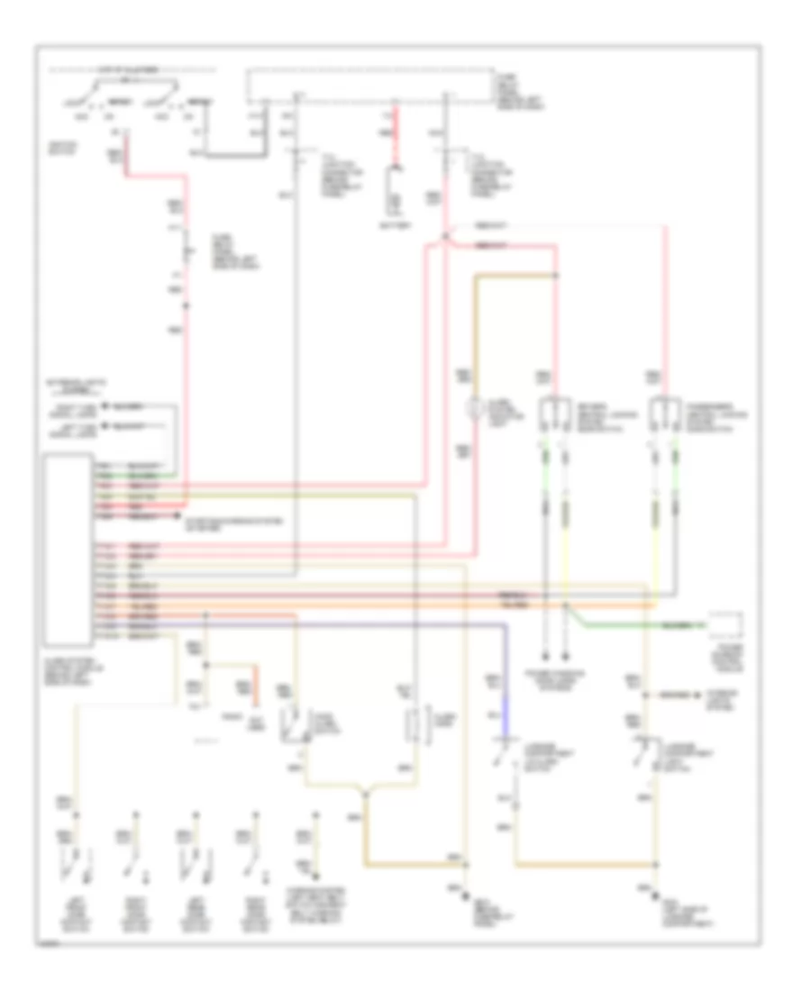 Anti theft Wiring Diagram for Volkswagen GTI 1996