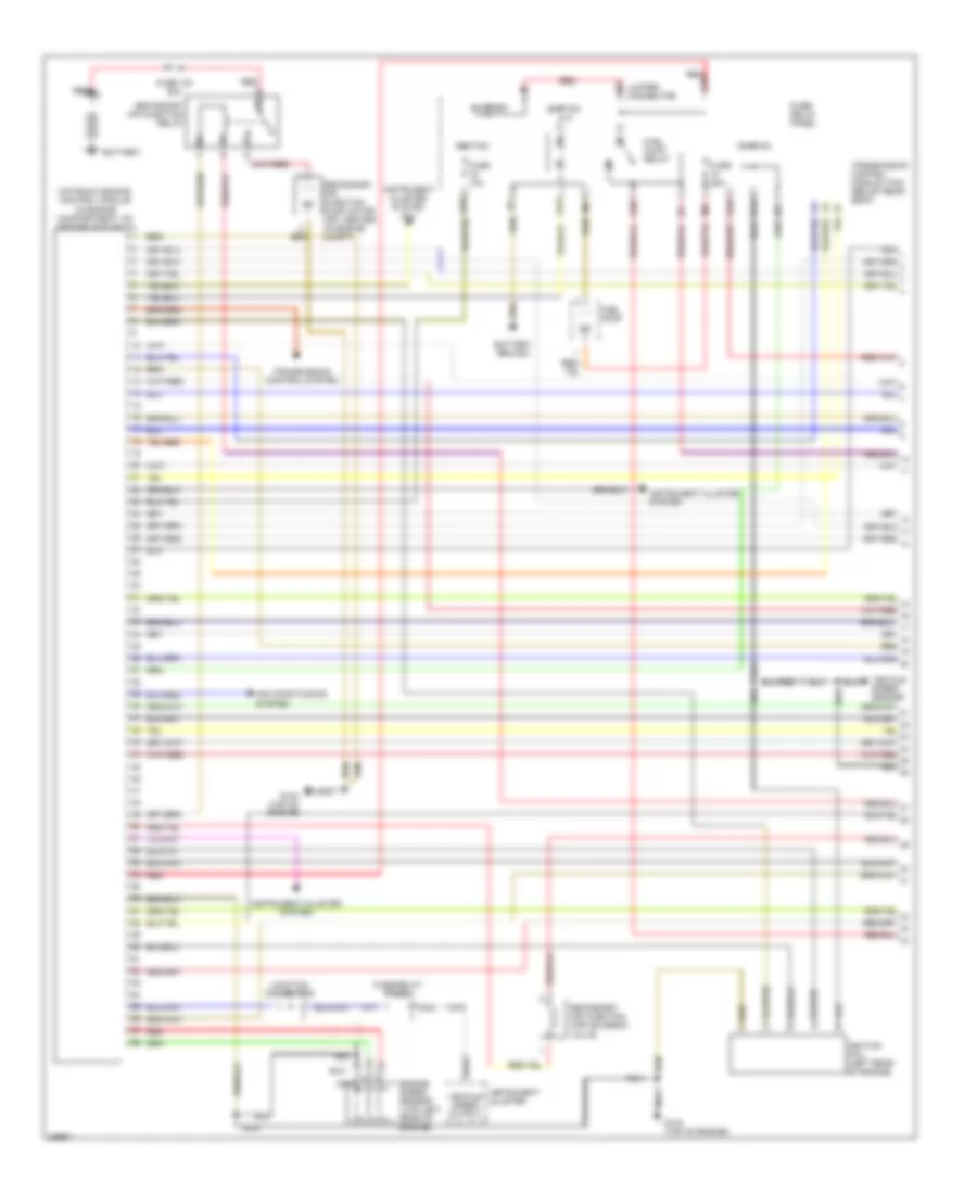 2 8L Engine Performance Wiring Diagrams 1 of 2 for Volkswagen GTI 1996