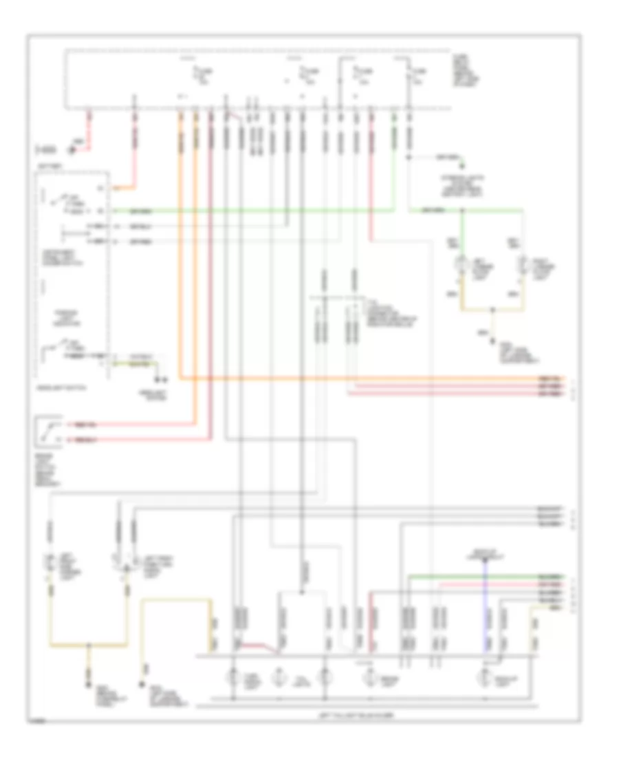 Exterior Lamps Wiring Diagram (1 of 2) for Volkswagen GTI 1996