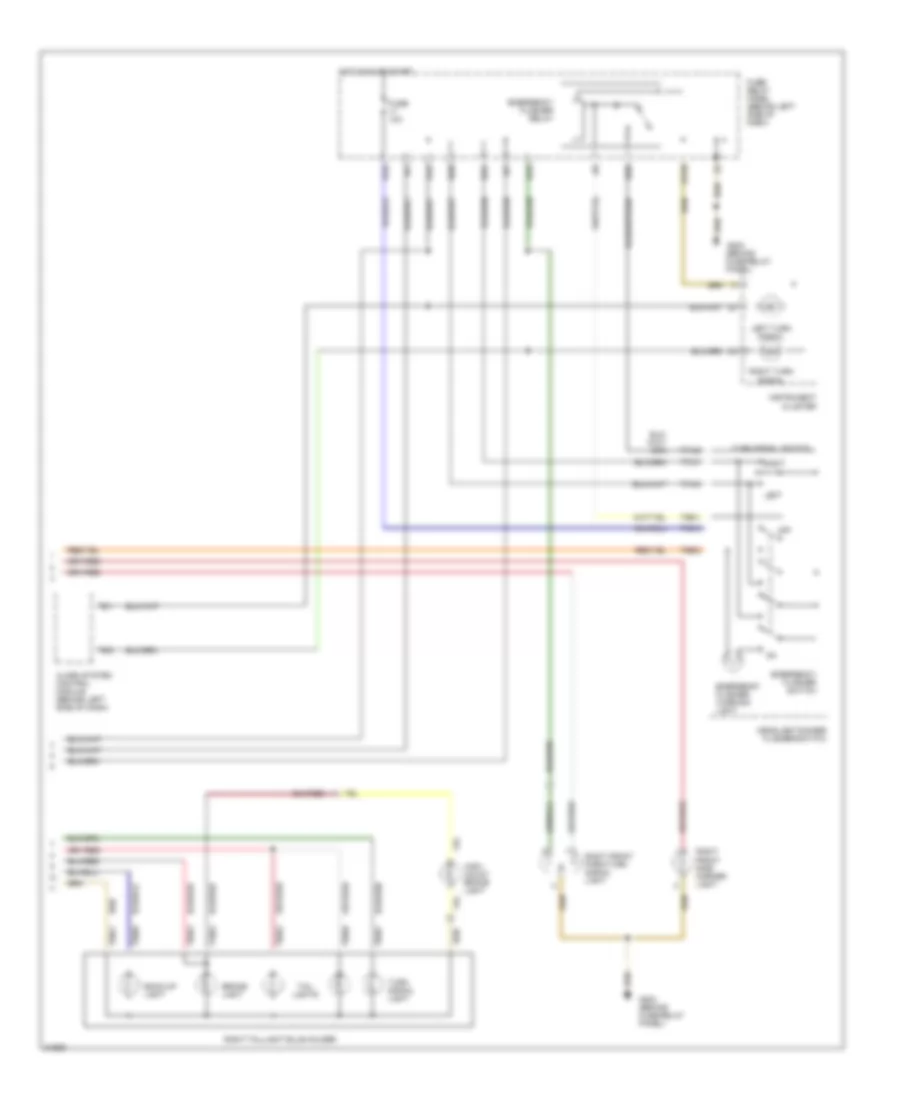 Exterior Lamps Wiring Diagram 2 of 2 for Volkswagen GTI 1996