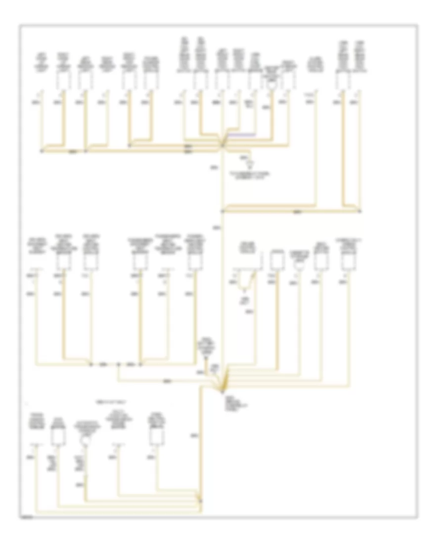 Ground Distribution Wiring Diagram 2 of 6 for Volkswagen GTI 1996