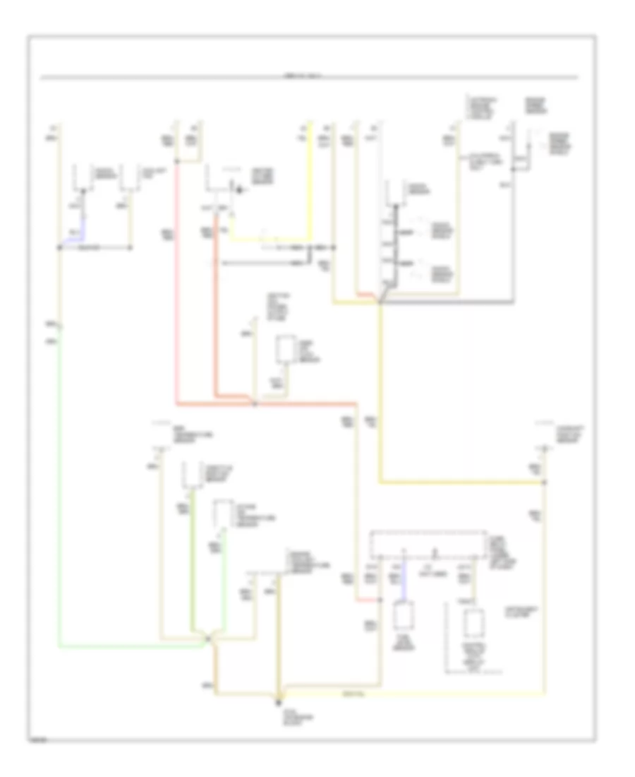 Ground Distribution Wiring Diagram 5 of 6 for Volkswagen GTI 1996