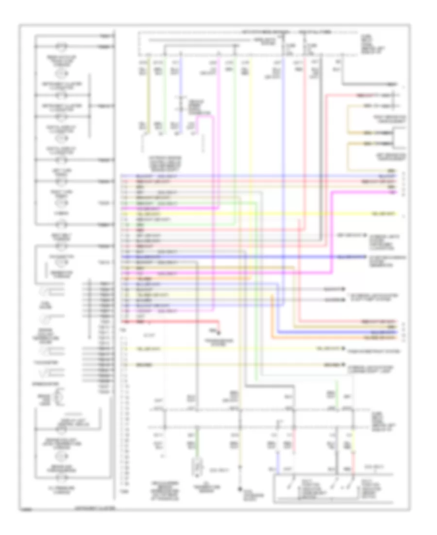 Instrument Cluster Wiring Diagram 1 of 2 for Volkswagen GTI 1996