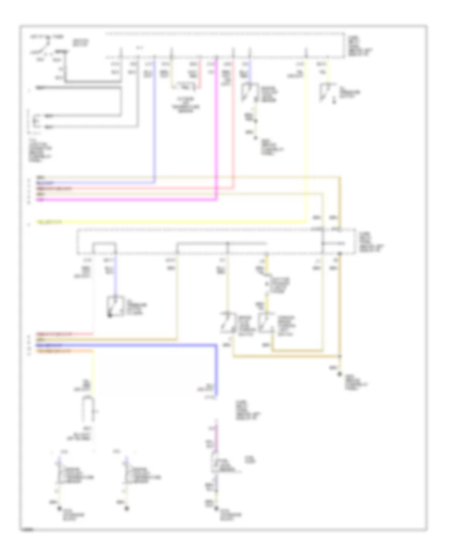 Instrument Cluster Wiring Diagram 2 of 2 for Volkswagen GTI 1996