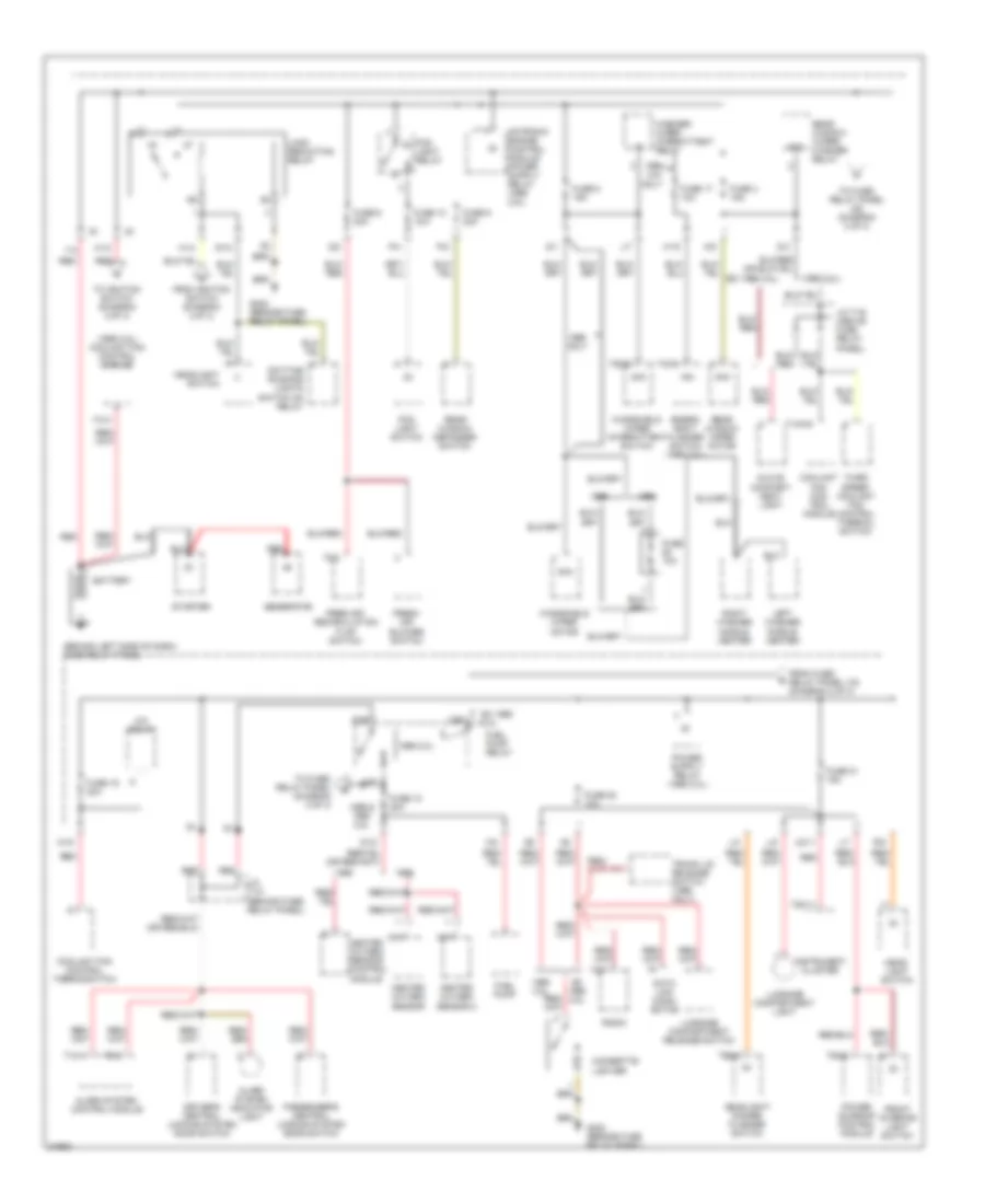 Power Distribution Wiring Diagram 1 of 3 for Volkswagen GTI 1996