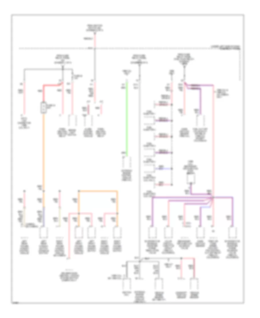 Power Distribution Wiring Diagram 3 of 3 for Volkswagen GTI 1996