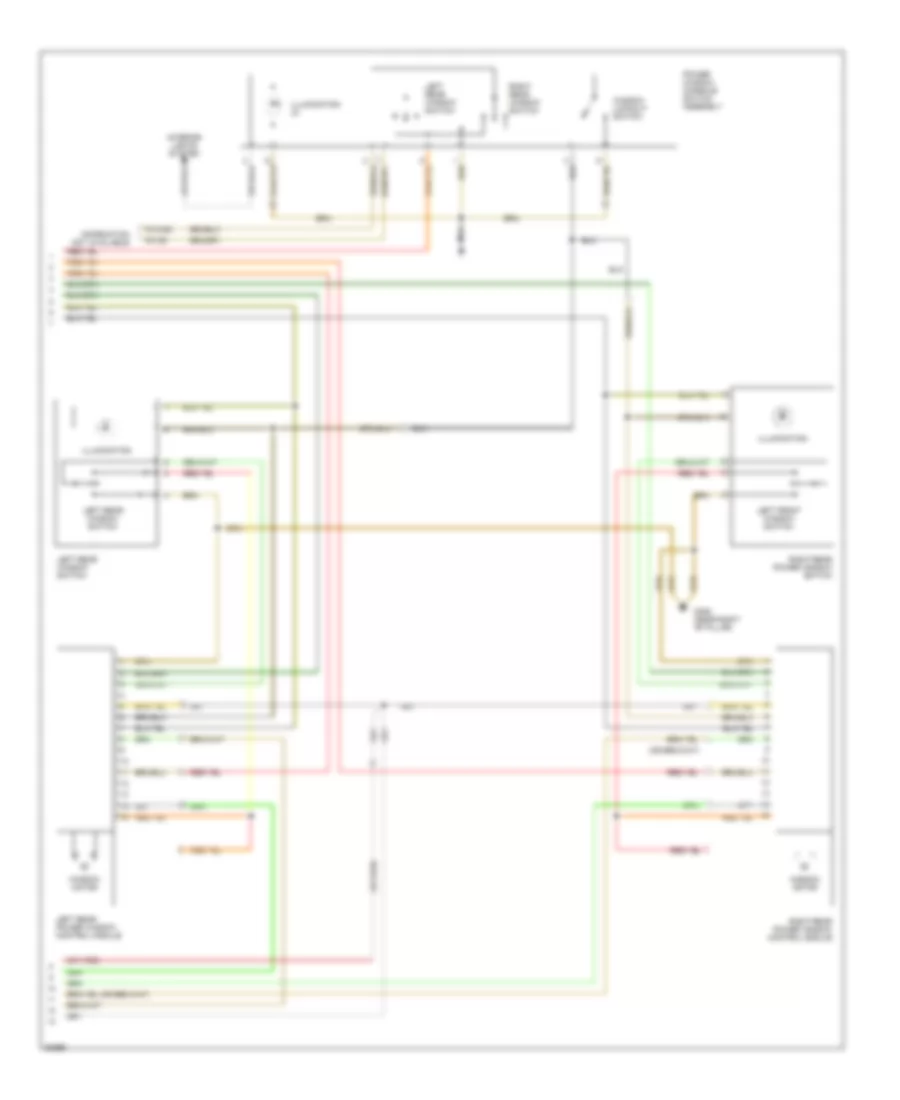 Power Window Wiring Diagram 2 of 2 for Volkswagen GTI 1996