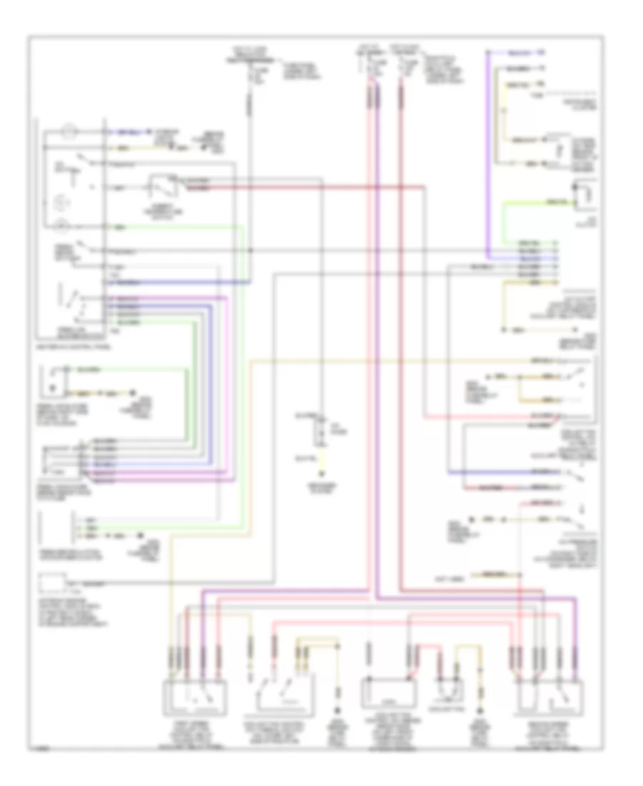 1.8L Turbo, Manual AC Wiring Diagram, Late Production for Volkswagen Passat GLX 4Motion 2001
