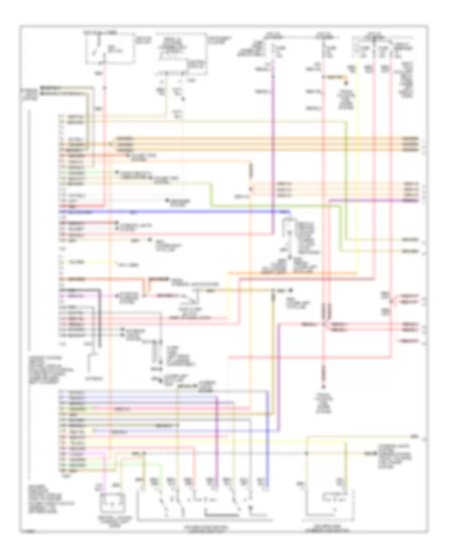 Anti theft Wiring Diagram Late Production 1 of 2 for Volkswagen Passat GLX 4Motion 2001