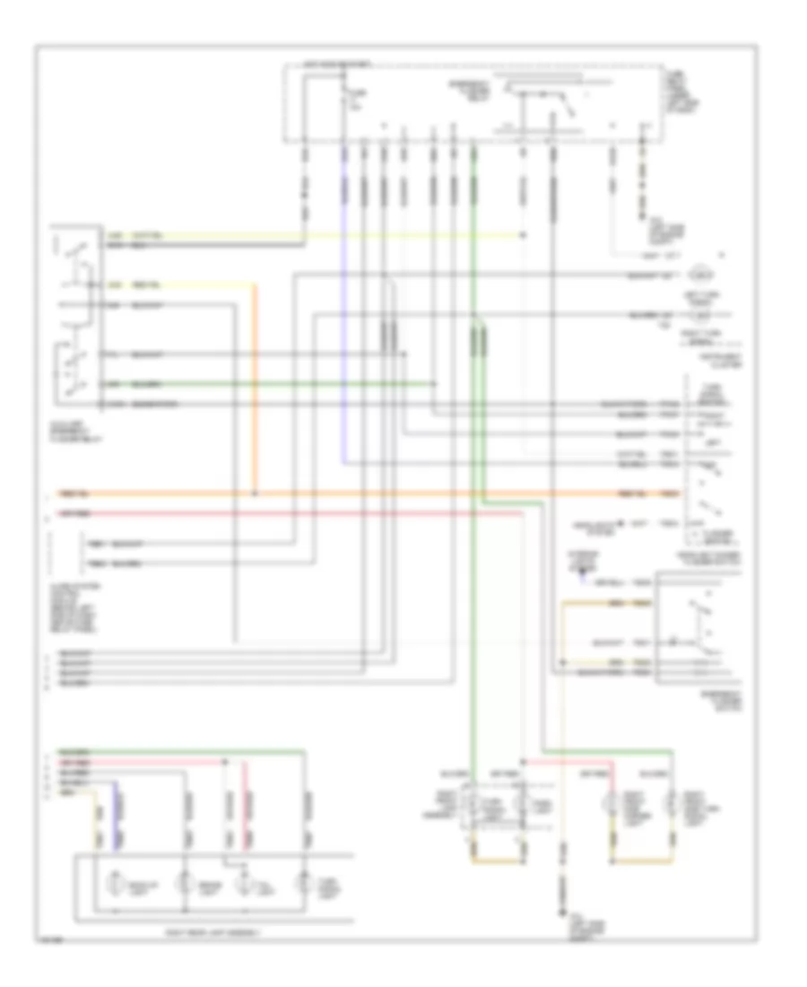 Exterior Lamps Wiring Diagram 2 of 2 for Volkswagen Cabrio GL 2002