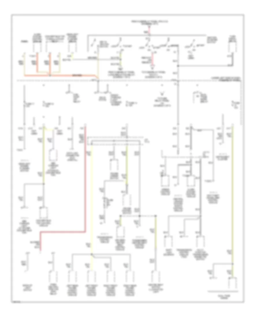 Power Distribution Wiring Diagram 2 of 3 for Volkswagen Cabrio GL 2002