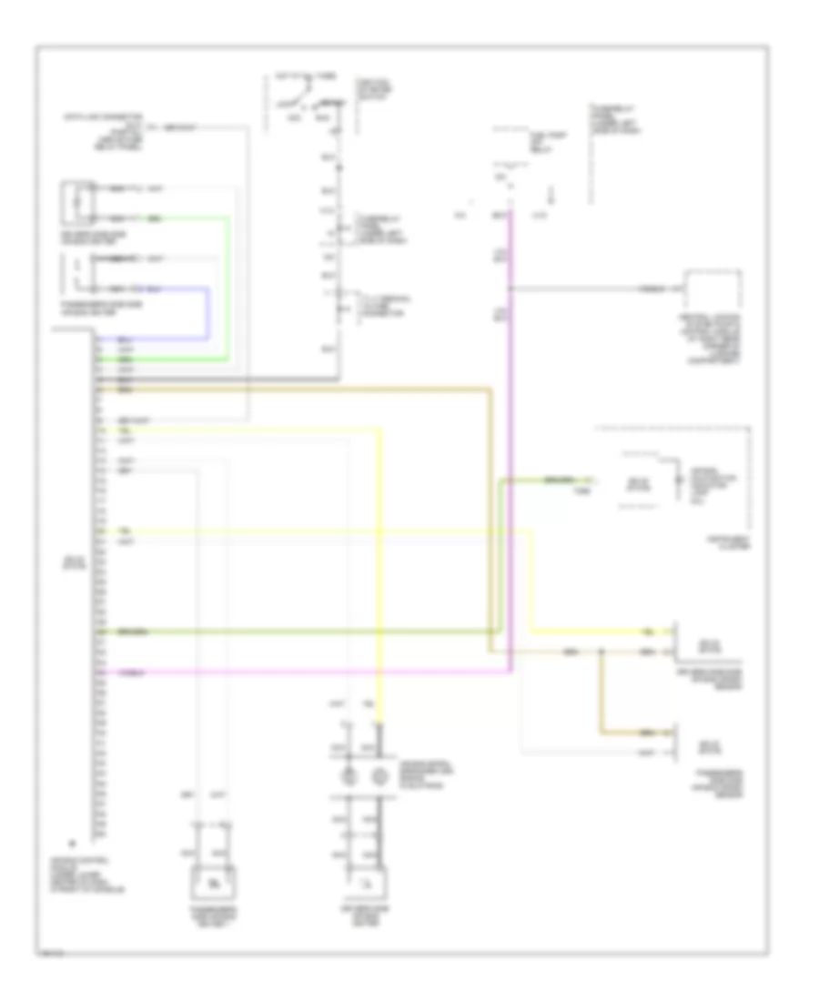 Supplemental Restraint Wiring Diagram Early Production for Volkswagen Cabrio GL 2002