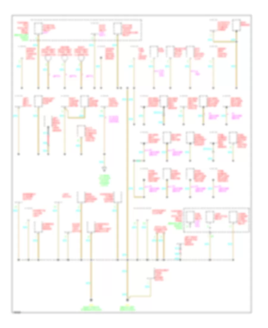 Ground Distribution Wiring Diagram 2 of 3 for Volkswagen Golf GL 2002