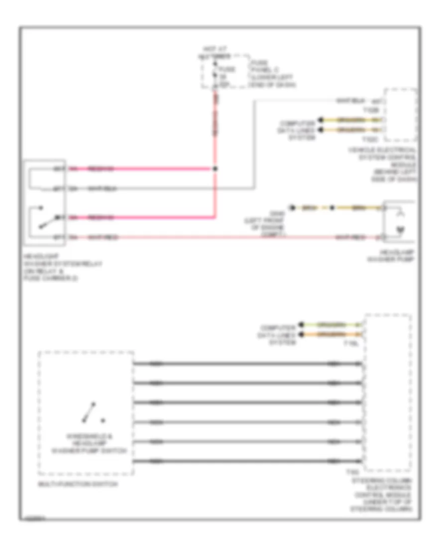 схема шайбы фары для Volkswagen Tiguan SE 2014