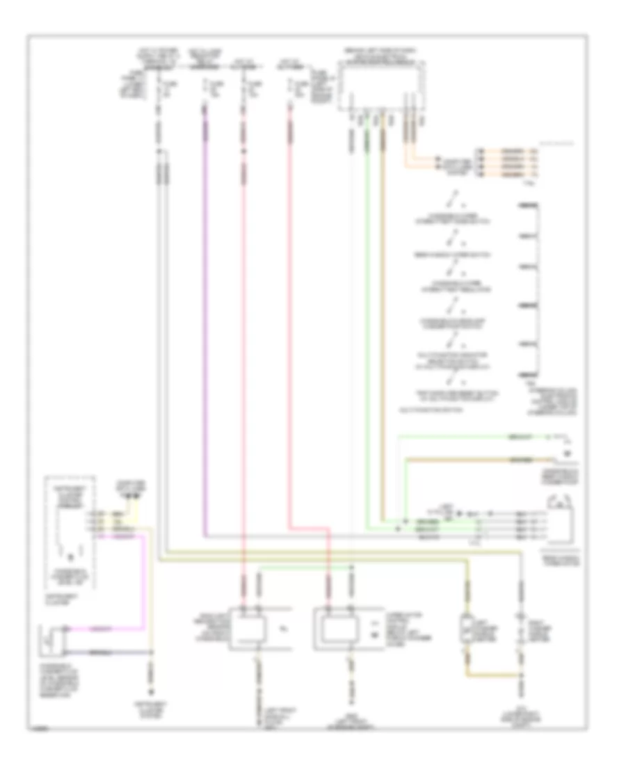 Электросхема стеклоочистителя, дворников и омывателя для Volkswagen Tiguan SE 2014