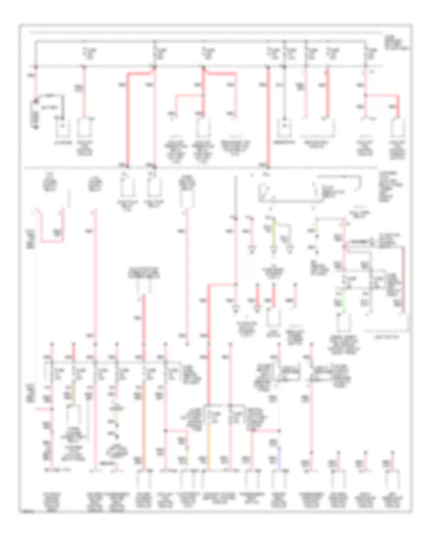 Power Distribution Wiring Diagram 1 of 3 for Volkswagen GTI 2002