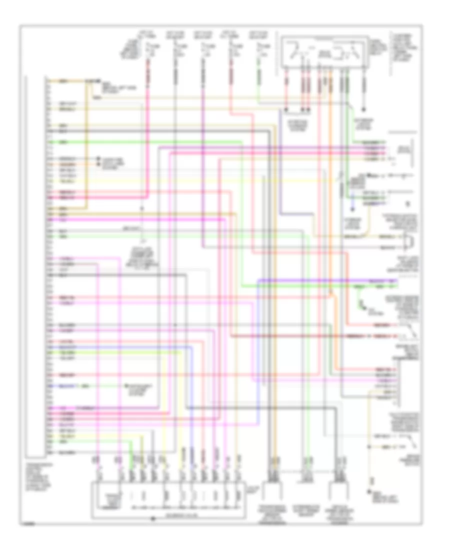 2 8L A T Wiring Diagram Late Production for Volkswagen GTI 2002