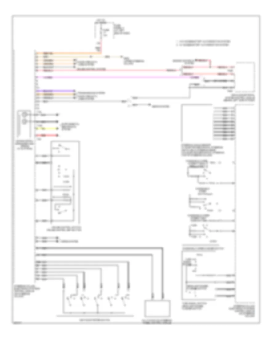 Steering Column Electronic Systems Control Module Wiring Diagram for Volkswagen Passat SE 2012