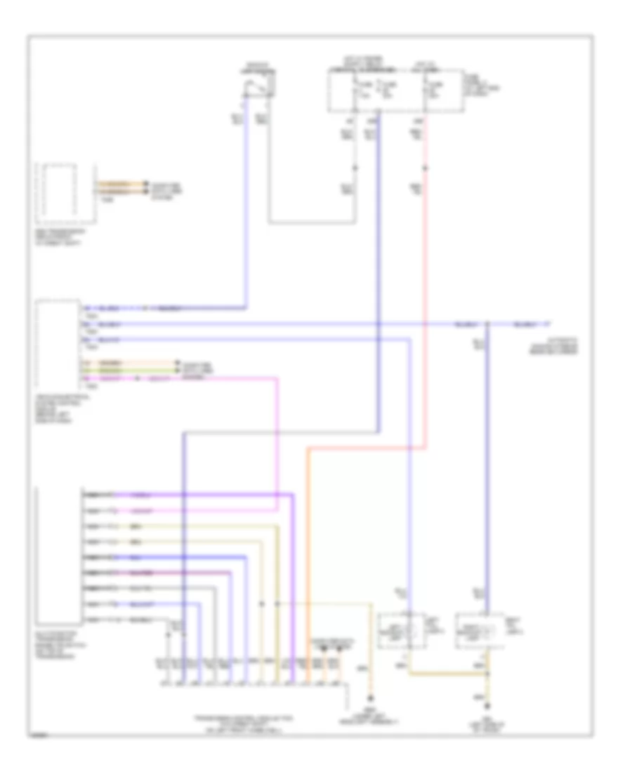 Backup Lamps Wiring Diagram for Volkswagen Passat SE 2012