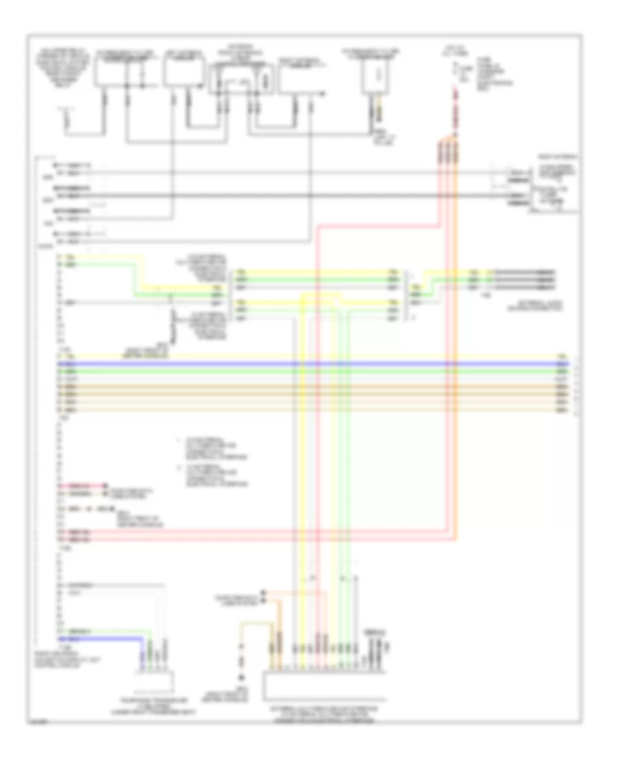 Navigation Wiring Diagram with Amplifier 1 of 2 for Volkswagen Passat SE 2012