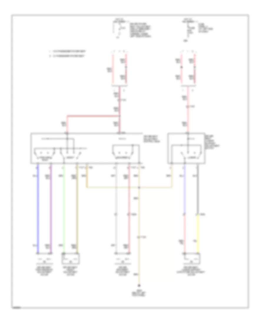 Driver Power Seat Wiring Diagram for Volkswagen Passat SE 2012