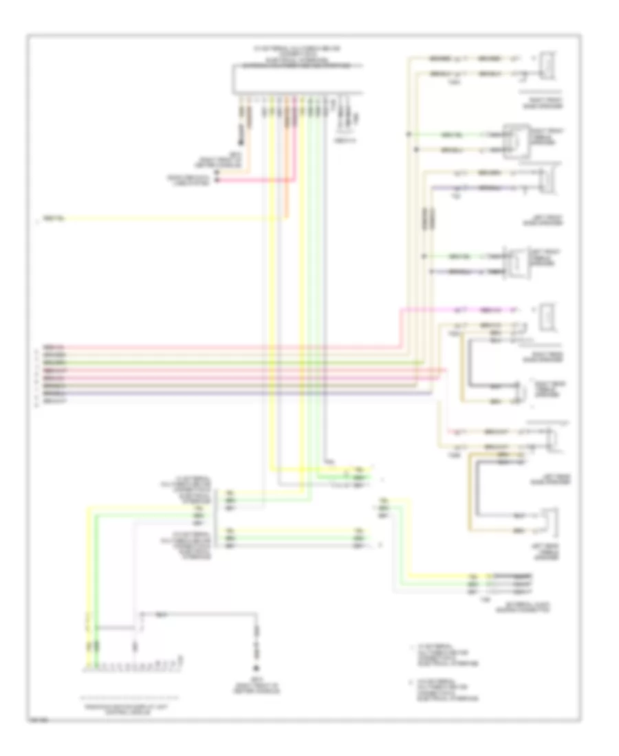 Radio Wiring Diagram, without Amplifier (2 of 2) for Volkswagen Passat SE 2012