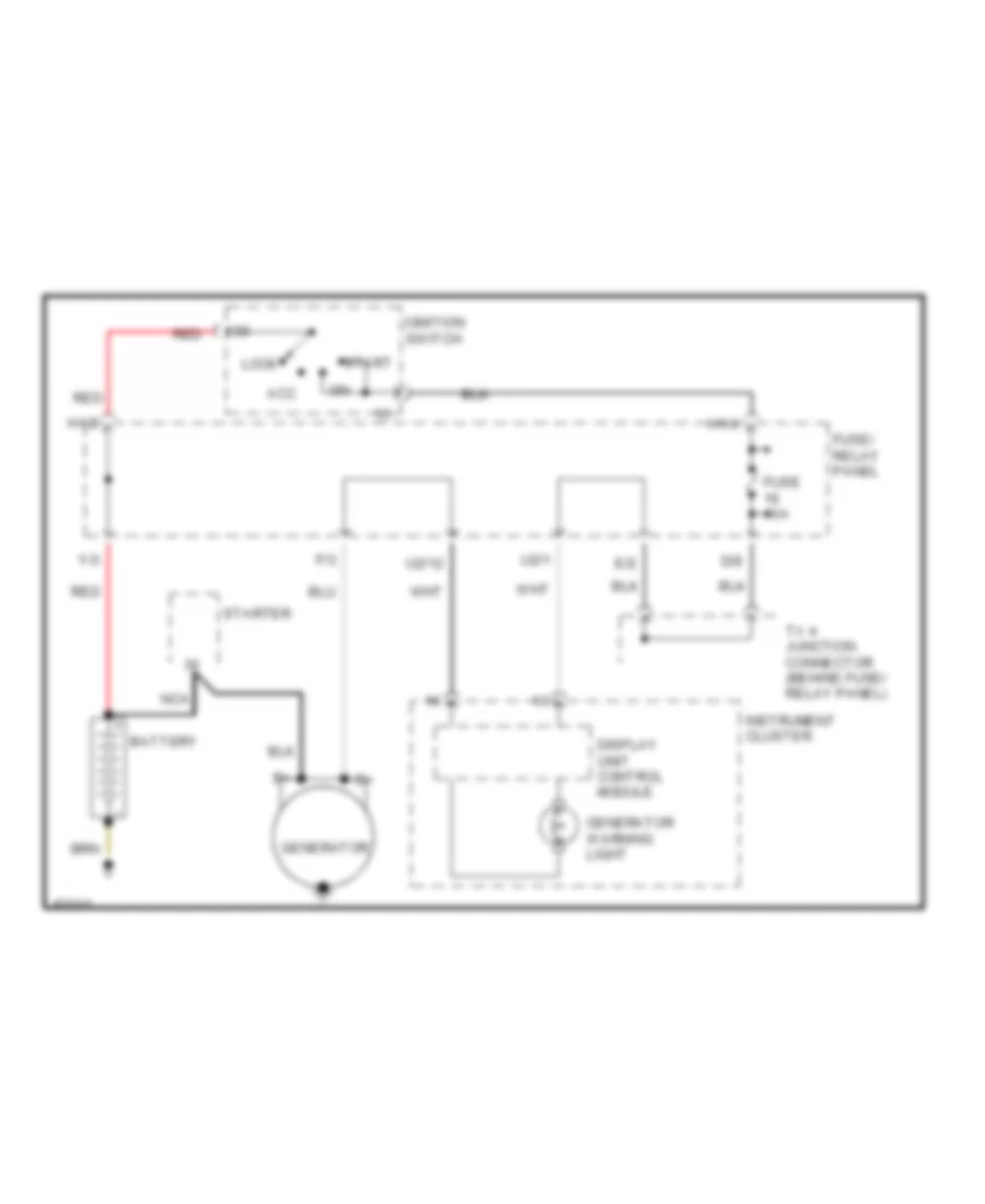 Charging Wiring Diagram for Volkswagen Passat TDI 1996