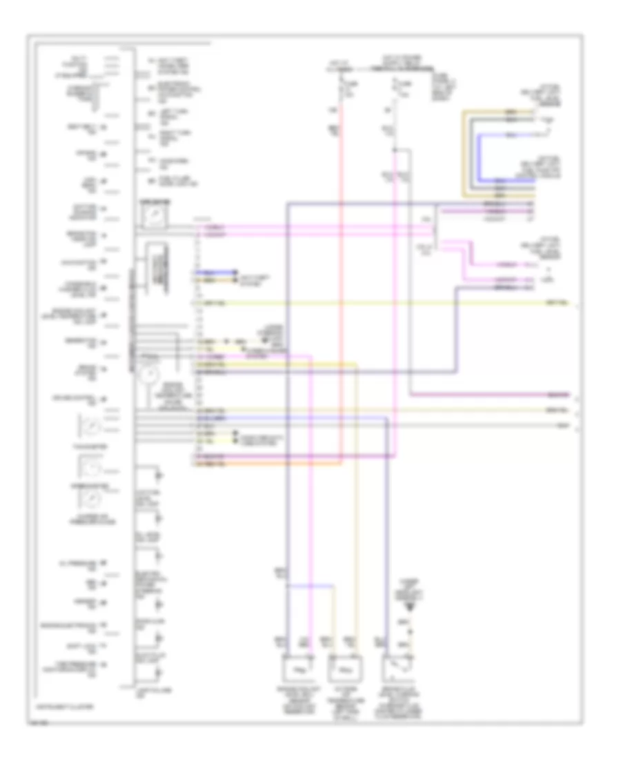 Instrument Cluster Wiring Diagram 1 of 2 for Volkswagen Passat SEL 2012